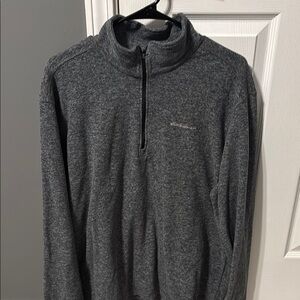 Men's Gray Quarter-Zip Sweater